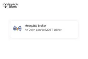 Mosquitto Broker – serce komunikacji MQTT w instalacji domowej. Logo i opis Mosquitto Broker – otwartoźródłowego oprogramowania typu broker MQTT. Kluczowy element wdrażający protokół MQTT w Smart Home.