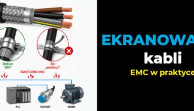 Ekranowanie kabli EMC w instalacjach z falownikami, PLC i automatyką przemysłową