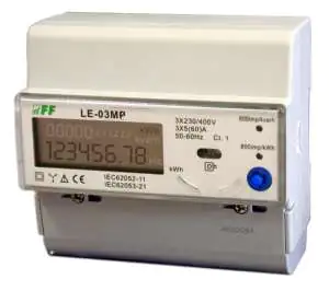 Licznik energii elektrycznej LE-03MP F&F Licznik 3-fazowy F&F
