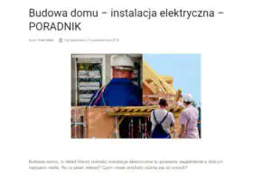 Budowa domu – instalacja elektryczna – PORADNIK Jak wykonać nowoczesną instalację elektryczną?