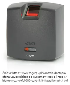Czytnik biometryczny Czytnik linii papilarnych Roger