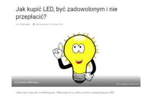 Jak kupić LED, być zadowolonym i nie przepłacić? Jak dobrać oświetlenie?
