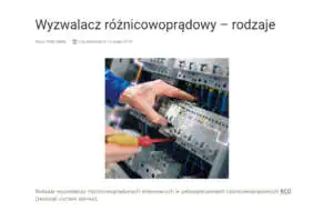 Rodzaje wyzwalaczy różnicowoprądowych