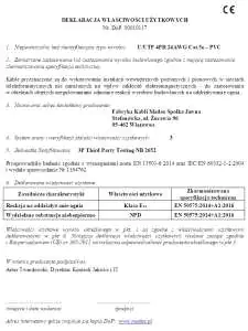 Prawidłowo wystawiony DoP Deklaracja Właściwości Użytkowych na przykładzie Madex Deklaracja Właściwości Użytkowych DoP U/UTP produkcji Madex
