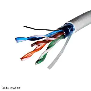 Kabel teleinformatyczny F/UTP Skrętka komputerowa typu F/UTP