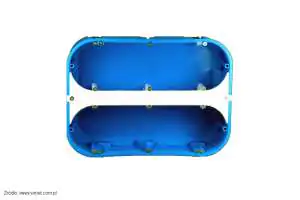 Sześciopolowa głęboka puszka P6x60D serii Multibox Simet