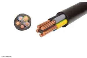 Instalacja elektryczna - kabel ziemny YnKY Instalacja elektryczna, kabel typu YnKY do układania w ziemi