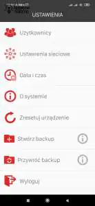 Szczegóły sekcji ustawienia w aplikacji Exta Life