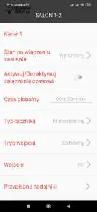 Aplikacja Exta Life szczegóły odbiornika Zamel