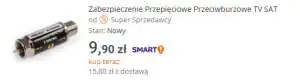 Przykład z Allegro z dnia 2019-10-10 Instalator może założyć element - tylko czy on przed czymś zabezpiecza?