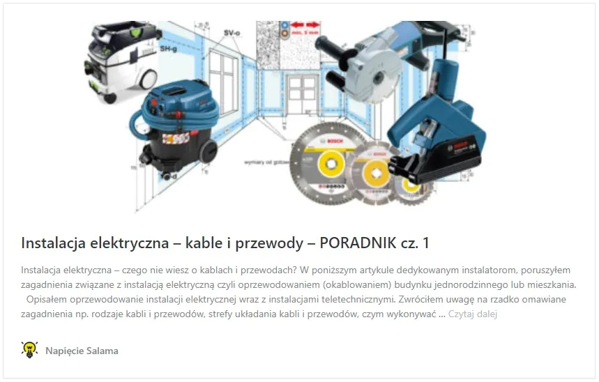 Instalacja elektryczna – kable i przewody – PORADNIK cz. 1 Instalacja elektryczna – kable i przewody – PORADNIK cz. 1