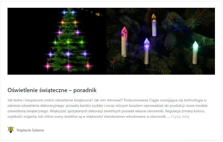 Oświetlenie świąteczne – poradnik Jak ładne i bezpieczne zrobić oświetlenie świąteczne? Jak nim sterować?