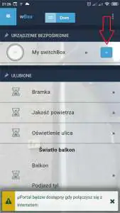 Dodaj nowe urządzenie za pomocą plusa System Inteligentnego Domu Blebox - aplikacja wBox
