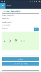 Szczegóły ustawień sterownika switchBox System Inteligentnego Domu Blebox, aplikacja wBox