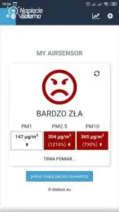 Czujnik jakości powietrza airSensor Blebox SMOG czujnik jakości powietrza Blebox airSensor