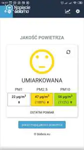 Czujnik jakości powietrza airSensor Blebox odczyt umiarkowany SMOG czujnik jakości powietrza Blebox airSensor