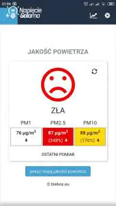 Czujnik jakości powietrza airSensor Blebox SMOG czujnik jakości powietrza Blebox airSensor