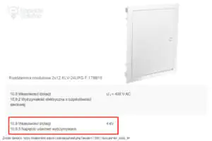 Wytrzymałość napięciowa rozdzielnica modułowa 2x12 KLV-24UPS-F 178816 Eaton