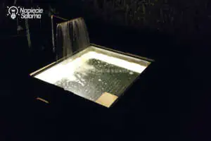 Podświetlony basen dla psa - lampa ogrodowa Podświetlony basen dla psa - lampa ogrodowa