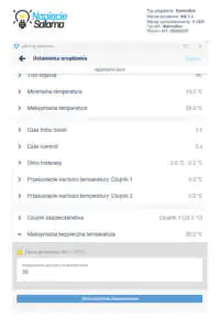 Termostat thermoBox - ustawienie maksymalnej bezpiecznej temperatury