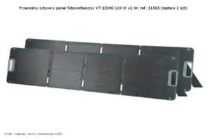 Panel fotowoltaiczny VT-10240 120 W x2 Nr. ref. 11565 V-TAC Panel PV VT-10240 (zestaw z dwóch paneli 120 W) Nr. ref. 11565 V-TAC
