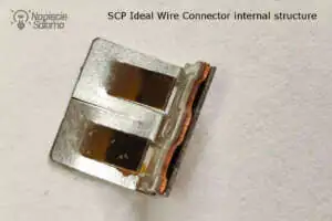 spring - main element of Ideal Wire Connector Simet Ideal Wire Connector Simet - internal structure - spring