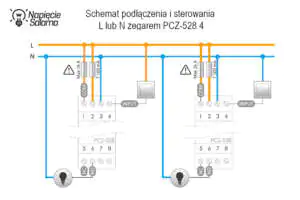 PCZ-525.4 schemat podłączenia