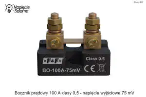 Bocznik prądowy 100A klasy 0,5 napięcie wyjściowe 75 mV