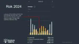 Analiza przypadku - produkcja i zużycie energii elektrycznej w poszczególnych miesiącach