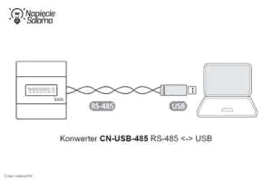 Liczniki energii z komunikacją - wykorzystanie konwertera RS-485 na USB